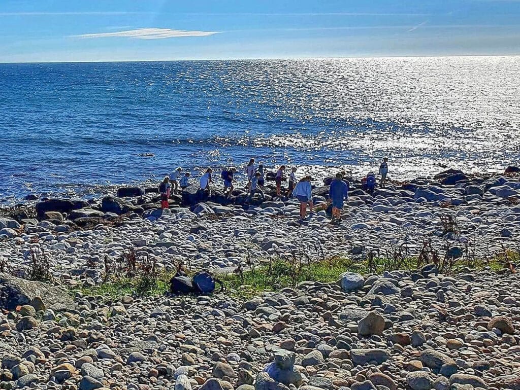 Rullesteinstrand på Jomfruland